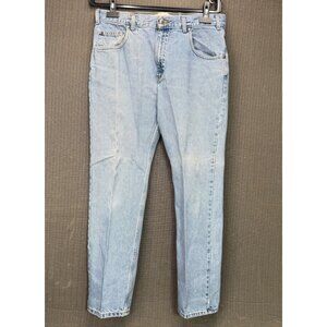 Arizona Original Mens Size 36X32 Blue Tapered Leg Light Wash Denim Jeans